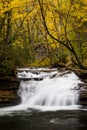 Waterfall - Mill Creek Falls - Kumbrabow State Forest, West Virginia Royalty Free Stock Photo